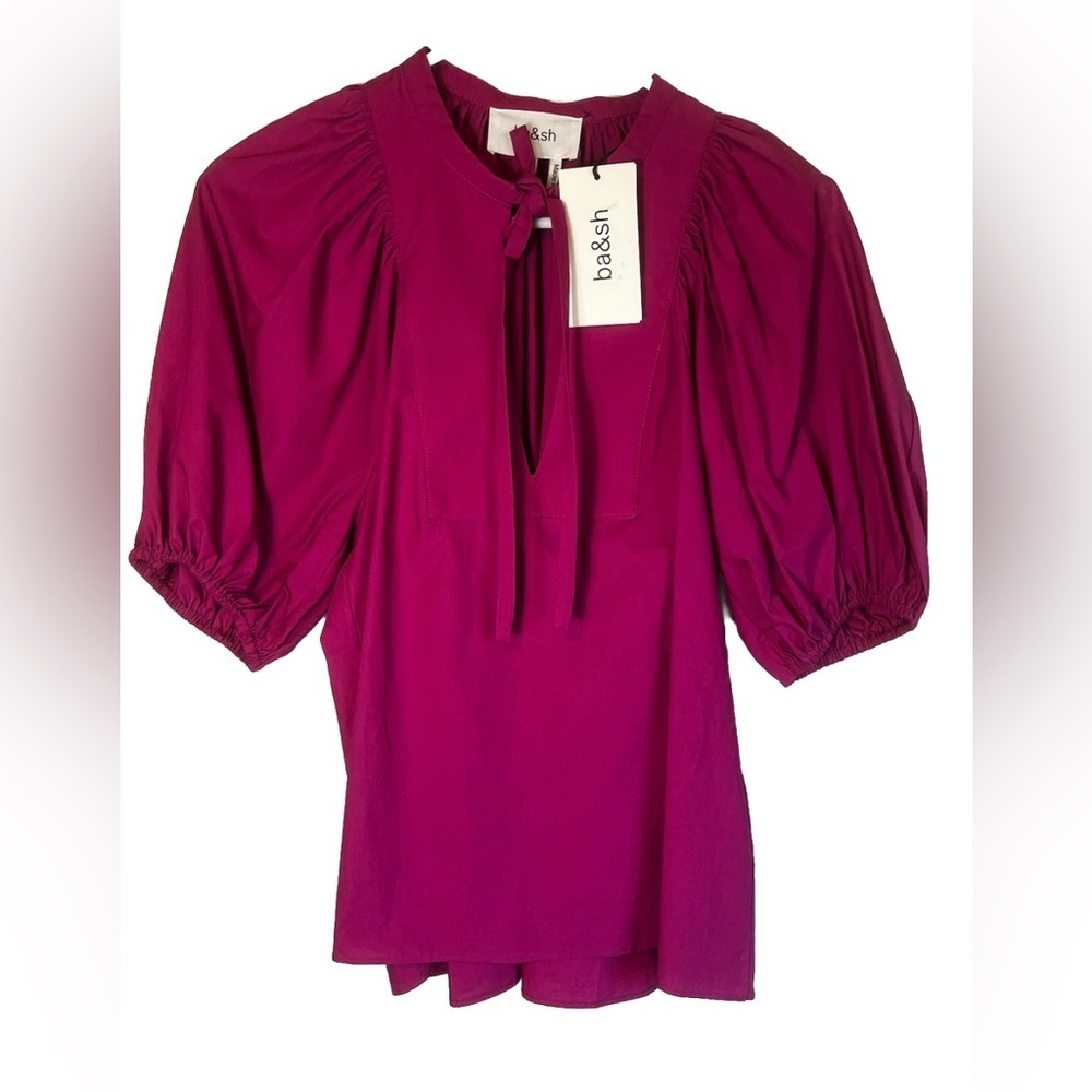 NWT BA&SH Paris Jamie Top in Fuchsia Size XS - Picture 6 of 10